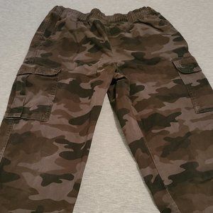 Black camo cargo pants